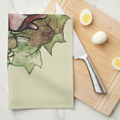 Spring Bunny Rabbit Natuur Ivy Theedoek (Quarter Fold)