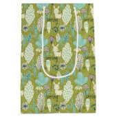 Spring Bunny Rabbit Natuur Medium Cadeauzakje (Achterkant)