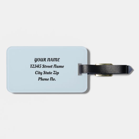 Spring Bunny Rabbits Forest Floral Bagagelabel (Achterkant horizontaal)