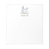 Spring Bunny Specialized Stationery Dank u Notitieblok (Voorkant)