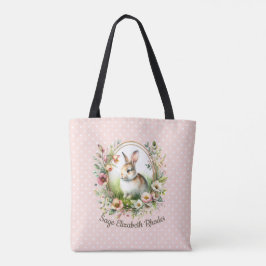 Spring Bunny Tote Bag