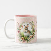 Spring Bunny Tweekleurige Koffiemok (Links)