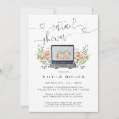 Spring Bunny | Uitnodiging virtueel Baby shower (Voorkant)