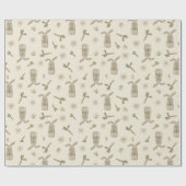 Spring Bunny Wrapping Paper Cadeaupapier (Vlak)