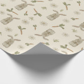 Spring Bunny Wrapping Paper Cadeaupapier (Hoek)