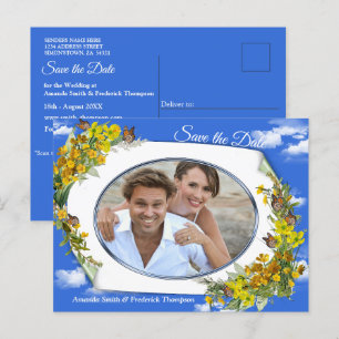 Spring Buttercup Bloemen Aankondigingskaart