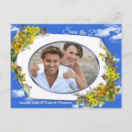 Spring Buttercup Bloemen Aankondigingskaart