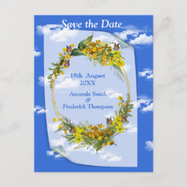 Spring Buttercup Bloemen Aankondigingskaart