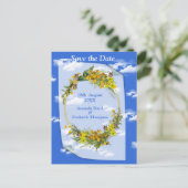 Spring Buttercup Bloemen Aankondigingskaart (Staand voorkant)