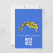 Spring Buttercup Bloemen Dank u RSVP Kaartje (Achterkant)