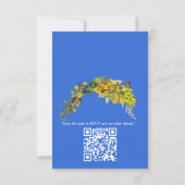 Spring Buttercup Bloemen RSVP Kaartje (Achterkant)