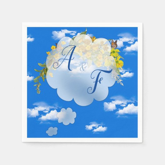 Spring Buttercup Bloemen Servet (Voorkant)