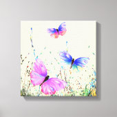 Spring Butterflies Canvas Afdruk (Voorkant)