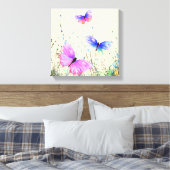 Spring Butterflies Canvas Afdruk (Insitu (Slaapkamer))