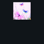 Spring Butterflies Canvas Afdrukken<br><div class="desc">Pixerstick Sticker Met Spring Joy Kleurrijke Vlinders Vliegen in Natuur Waterverf Schilderen Vlinder en Bloemen Wanddecoratie - of Kies / Voeg Uw Favoriete Tekst / Kleur - Maak Uw Unieke Gift - Vergroot en verplaats of verwijder en voeg elementen toe met Customization tool ! Schilderen en ontwerpen van MINNED. U...</div>