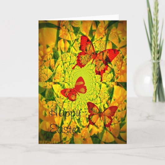 Spring Butterflies Feestdagen Kaart (Voorkant)