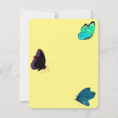 Spring Butterflies Flat Note Kaart Notitiekaartje (Achterkant)