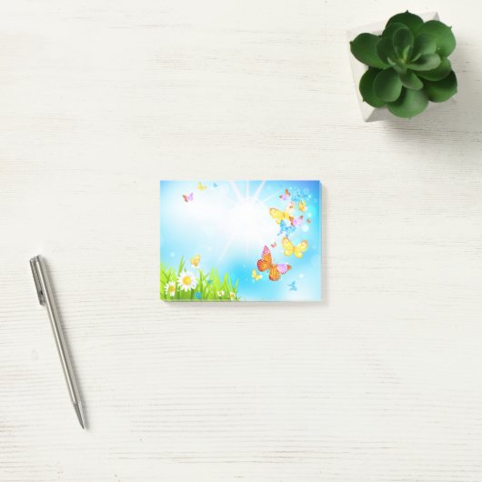 Spring Butterflies Post-it® Notes (Kantoor)