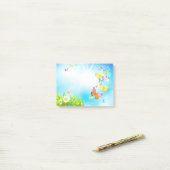 Spring Butterflies Post-it® Notes (Op bureau)