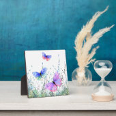 Spring Butterflies vliegend in Natuur Plaque Fotoplaat (Insitu)