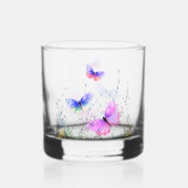 Spring Butterflies Whisky Glas (Achterkant)