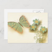 Spring Butterfly Briefkaart (Voorkant / Achterkant)
