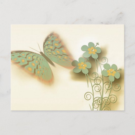 Spring Butterfly Briefkaart (Voorkant)
