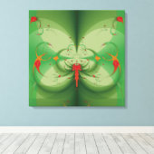 Spring Butterfly Canvas Afdruk (Insitu (Houten vloer))