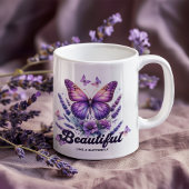 Spring Butterfly Floral Mok