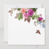 Spring Butterfly Garden Flowers Vrijgezellenfeest Kaart (Achterkant)