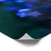 Spring Butterfly op Blue Flower Poster (Hoek)