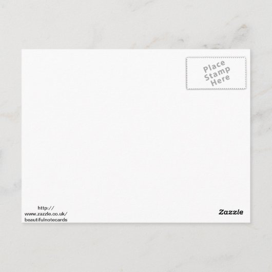 Spring Butterfly op Roos Briefkaart (Achterkant)