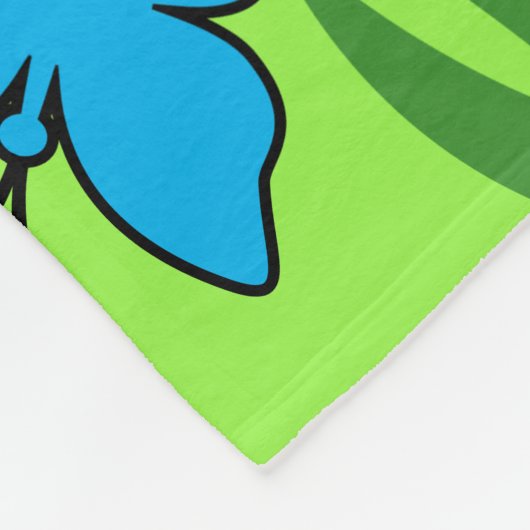 Spring Butterfly Patroon Fleece Deken (Hoek)