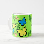 Spring Butterfly Patroon Koffiemok (Voorkant links)