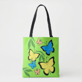 Spring Butterfly Patroon Tote Bag (Voorkant)