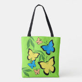 Spring Butterfly Patroon Tote Bag (Achterkant)
