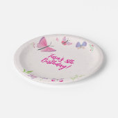 Spring Butterfly verjaardagsfeestje Bord (Gekanteld)
