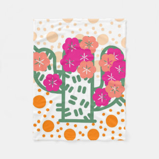 Spring Cactus Fleece Deken