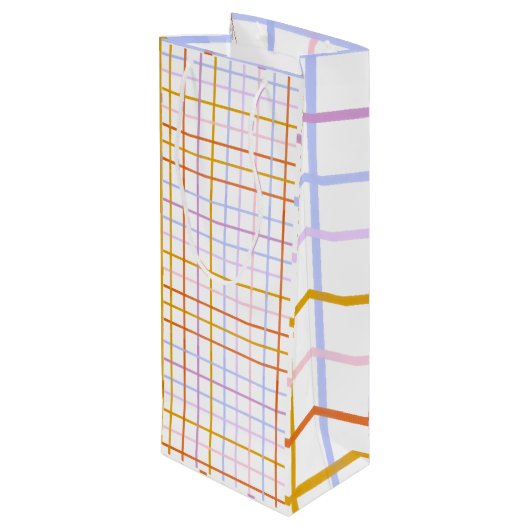 Spring cadeau tas wijn cadeautas (Achterkant Gekanteld)