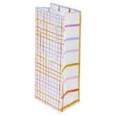 Spring cadeau tas wijn cadeautas (Voorkant Gekanteld)