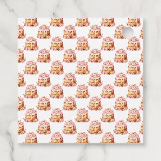 Spring Cake Easter Brunch Bedankjes Labels (Achterkant)