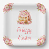 Spring Cake Easter Brunch Papieren Bordje (Voorkant)