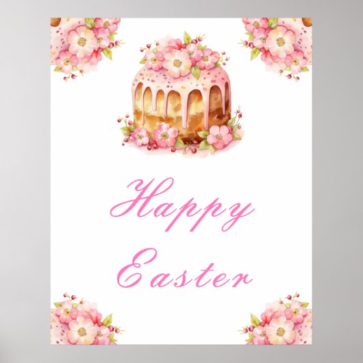 Spring Cake Easter Brunch Poster (Voorkant)