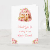 Spring Cake Paasbrunch Bedankkaart (Voorkant)