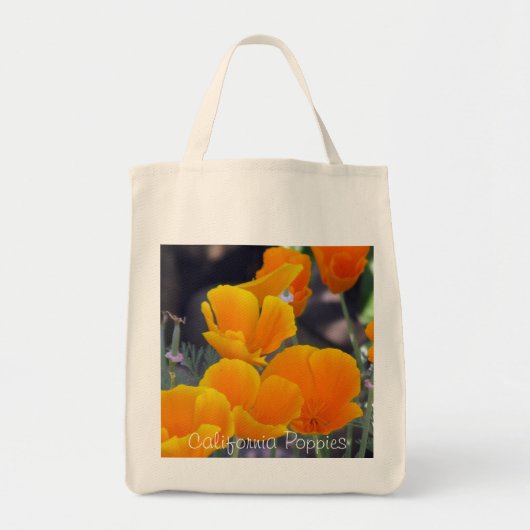 Spring California Poppies Organic Tas (Voorkant)