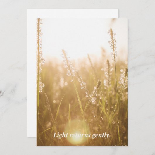 Spring Card Feestdagenkaart (Voorkant / Achterkant)