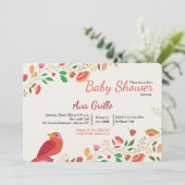 Spring Cardinal Invitation Kaart (Staand voorkant)