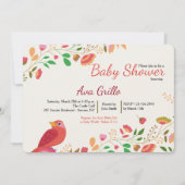 Spring Cardinal Invitation Kaart (Voorkant)