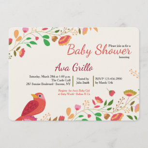 Spring Cardinal Invitation Kaart