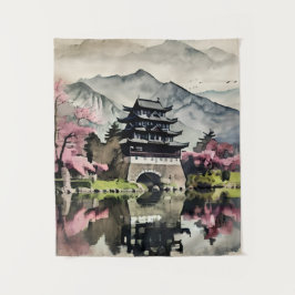 Spring Castle Wall Scroll Wandkleed